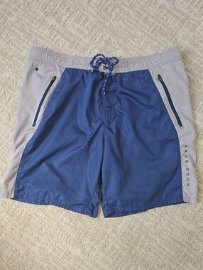 Hugo Boss | Navy and Light Gray Swim Shorts